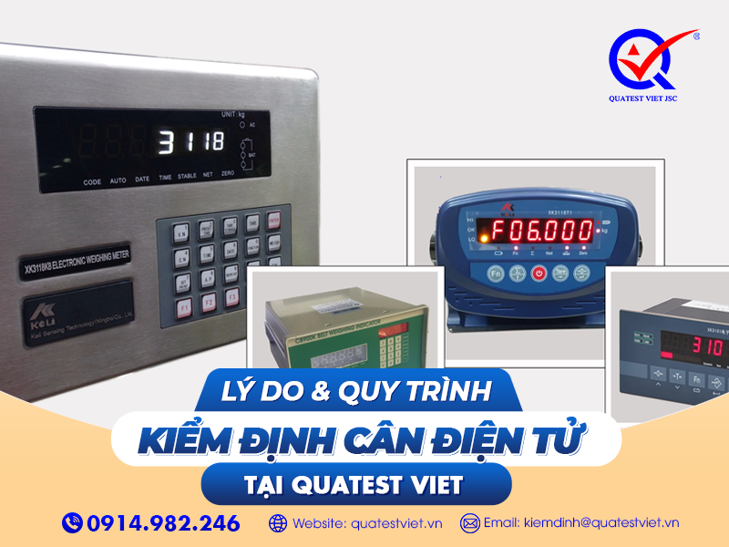 Lý do & quy trình kiểm định cân điện tử
