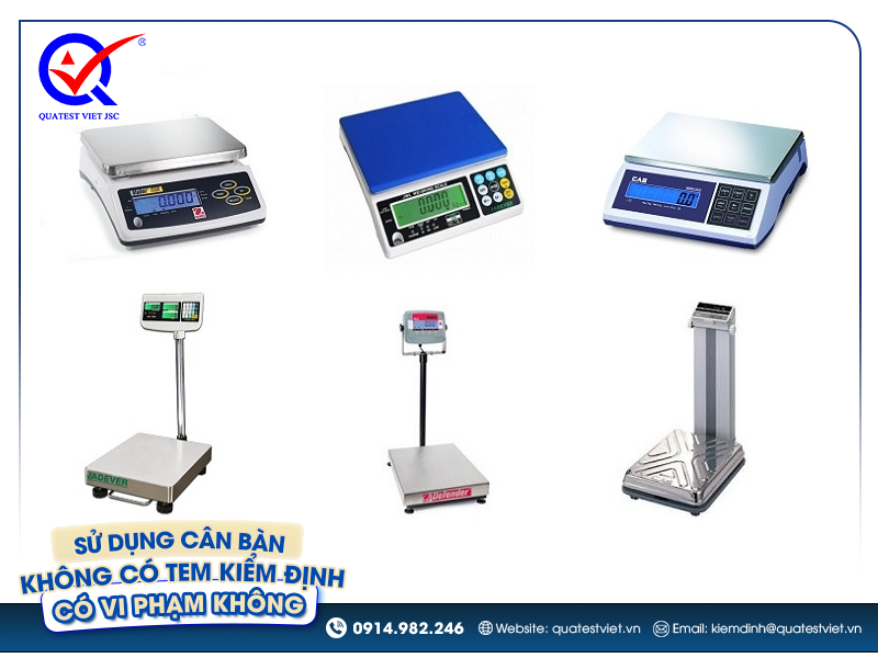 Sử dụng cân bàn không có tem kiểm định khi kinh doanh có vi phạm không?