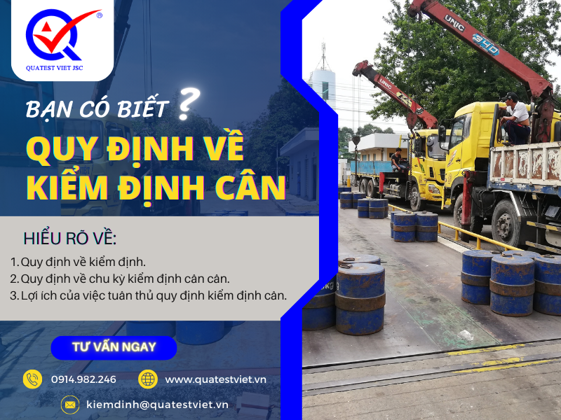 Quy định về kiểm định cân