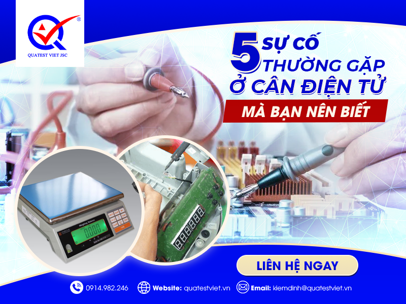 5 sự cố thường gặp ở cân điện tử