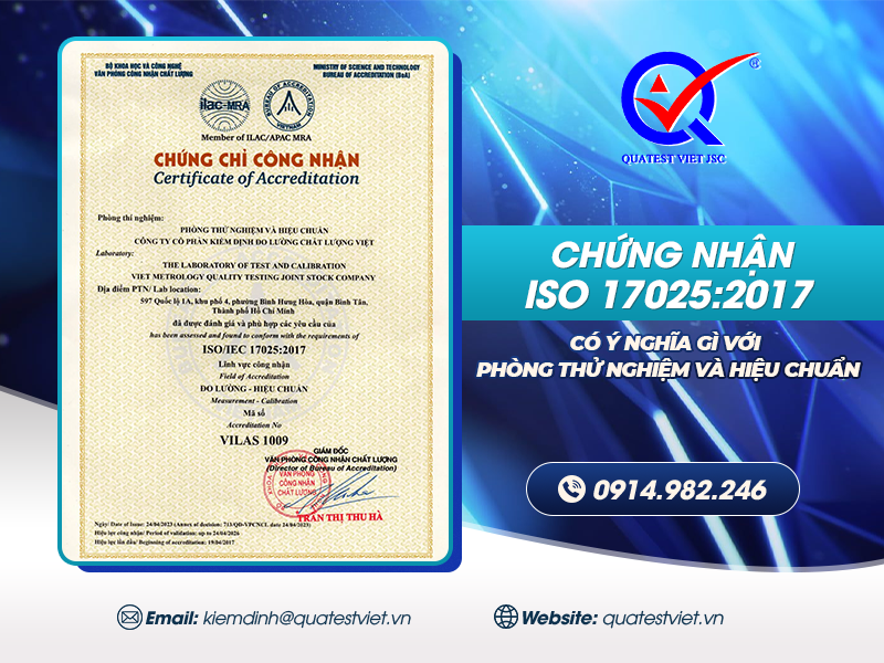 Chứng nhận ISO 17025:2017