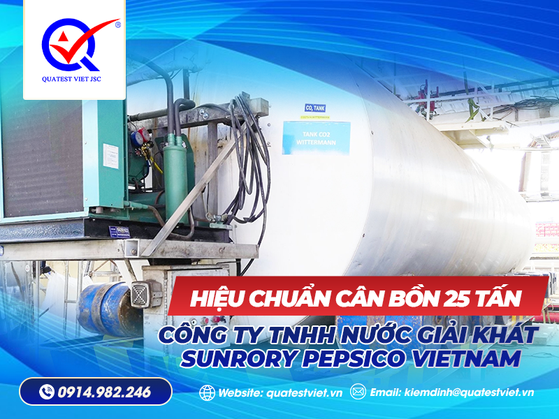 Hiệu chuẩn cân bồn 25 tấn