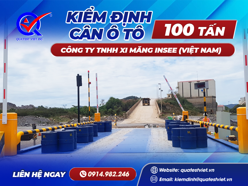 Kiểm định cân ô tô 100 tấn